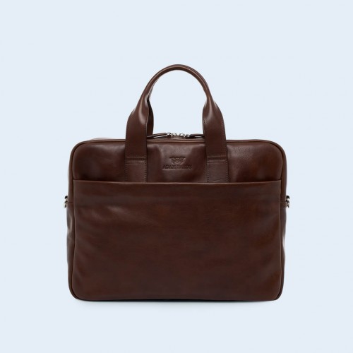 Skórzana teczka biznesowa - Nonconformist Sharp1 Bag brown