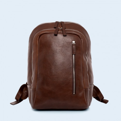 Skórzany plecak - Verity laptop backpack brown