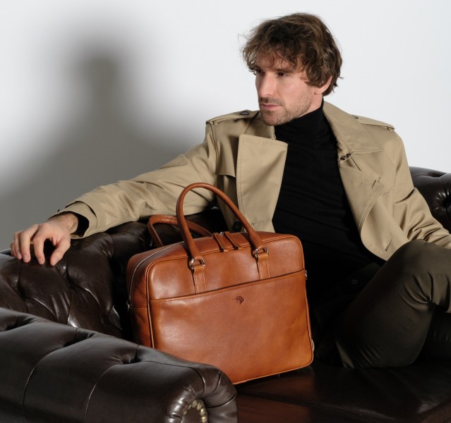 Nonconformist Sharp3 Bag cognac - torba skórzana - Adam Baron 
