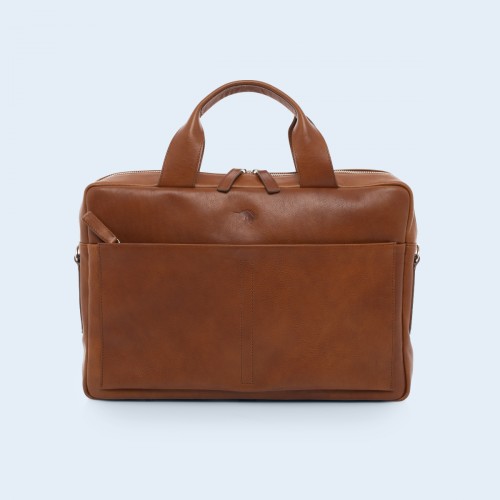Skórzana torba biznesowa - Nonconformist Sharp4 Bag cognac