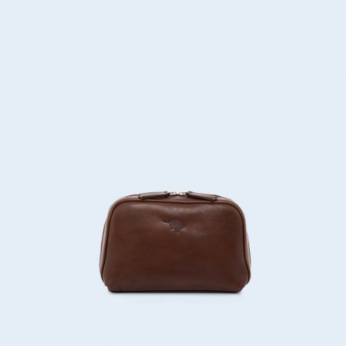 Kosmetyczka skórzana - Verity Cosmetic Bag brown